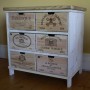 Rustic 6 drawer cabinet