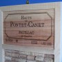 Cork board made using real wine crates