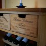 Wine rack from the side
